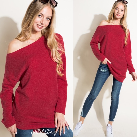 ❤️LAST 1! Asymmetric Hem One Shoulder Softest Top! - Picture 4 of 9